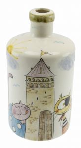 Fun Model Galata Tower Cats Oil Bottle 900ml - 10x10 - Colorful Serving Tools