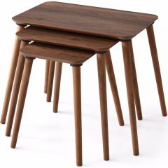 3-Piece 4 Legs Wood Nesting Tables