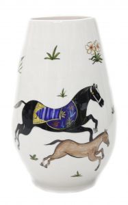 Horse Decorated Hive Vase - 20x20 - Colorful Vases & Jars