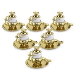 Gold Cover Turkish Coffee Cup Set