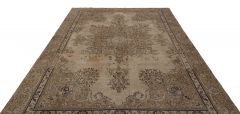 Unique Iranian Vintage Real Tumbled Rug - 312x223 - Brown Area Rugs, Wool Area Rugs