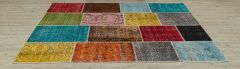 Modern Unique Special Patchwork Carpet - 180x120 - Colorful Area Rugs, Wool Area Rugs