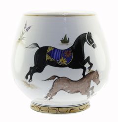 Horse Decorated Vase - 22x22 - Colorful Vases & Jars