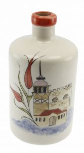 Traditional Maiden's Tower Tulip Model Oil Bottle 900ml - 10x10 - Colorful Serving Tools