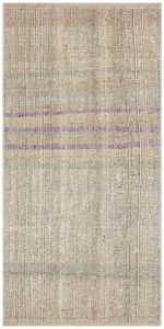 Anatolian Hand Woven Beige Vintage Rugs - 200x100 - Beige Hand Woven Rugs, Wool Hand Woven Rugs