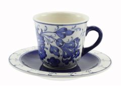 Porcelain Authentic Coffee Cup - 9x12 - Blue Coffee Cups