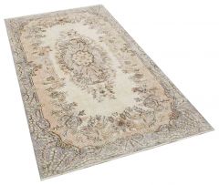 Real Hand-Knotted Tumbled Vintage Rug - 122 x 225 cm - Colorful Rugs & Carpets