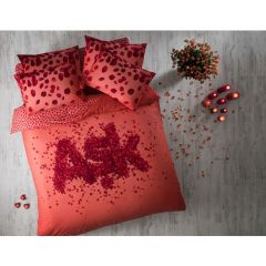 Love Double Duvet Cover Set, Red Bedding Basics