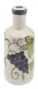 Grape Pattern 900 ML Olive Oil Bottle - 11x11 - Blue Serving Tools