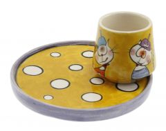 Cute Cat Decorated Cup - 14x14 - Colorful Coffee Cups