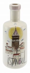 Istanbul Galata View Oil Bottle 900ml - 10x10 - Colorful Serving Tools