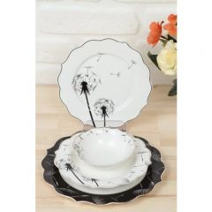 24 Piece Decorative Dinnerware, Service for 6