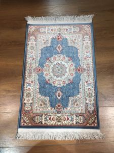 SILK Prayer Rug - 70x50 - Colorful Throw Rugs