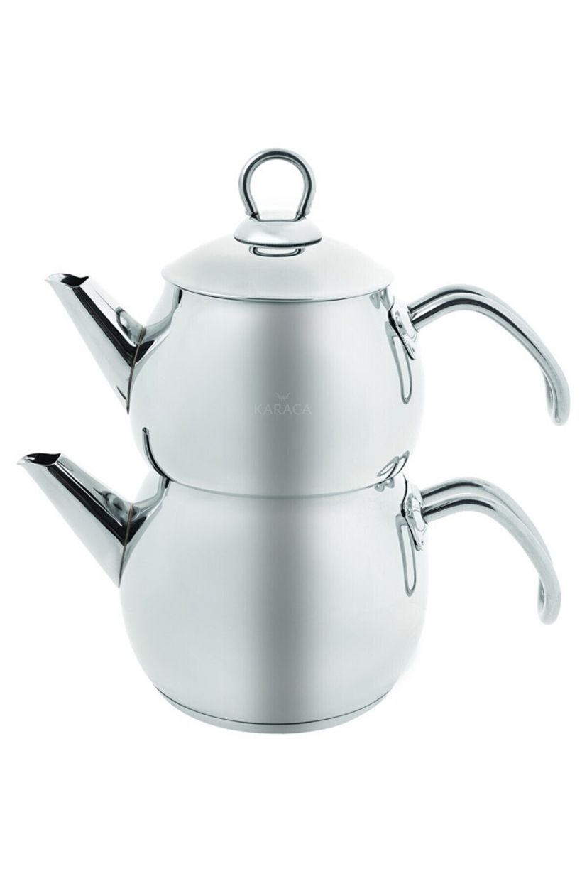 Vintage Induction Base Kettle - 18x13 - Grey Teapots, Stainless Steel  Teapots